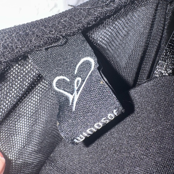 Windsor Black Mesh Bustier Bodycon Dress – Size L - Picture 4 of 5